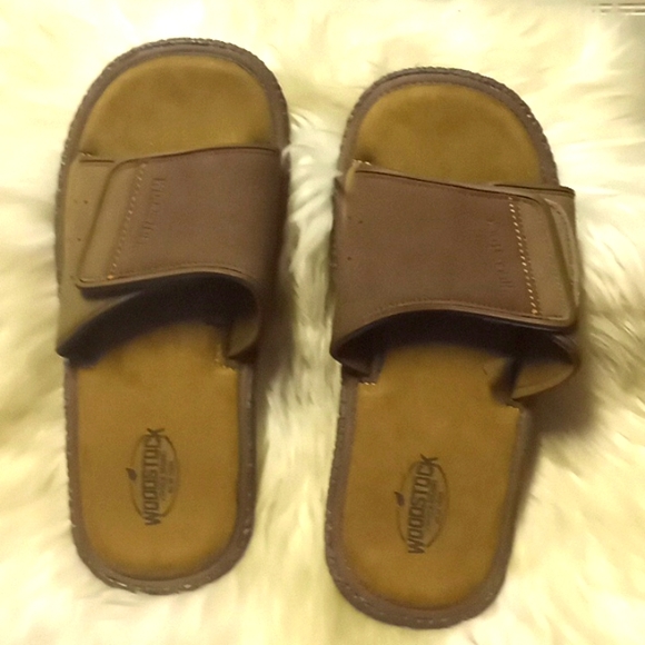 Woodstock Jacob Brown Leather Sandals - Picture 3 of 10